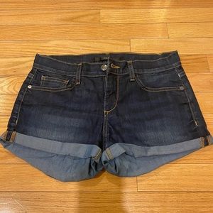 Joe’s jeans dark denim cuffed shorts
